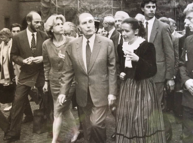 Kornelia Lukoschek und Mitterrand